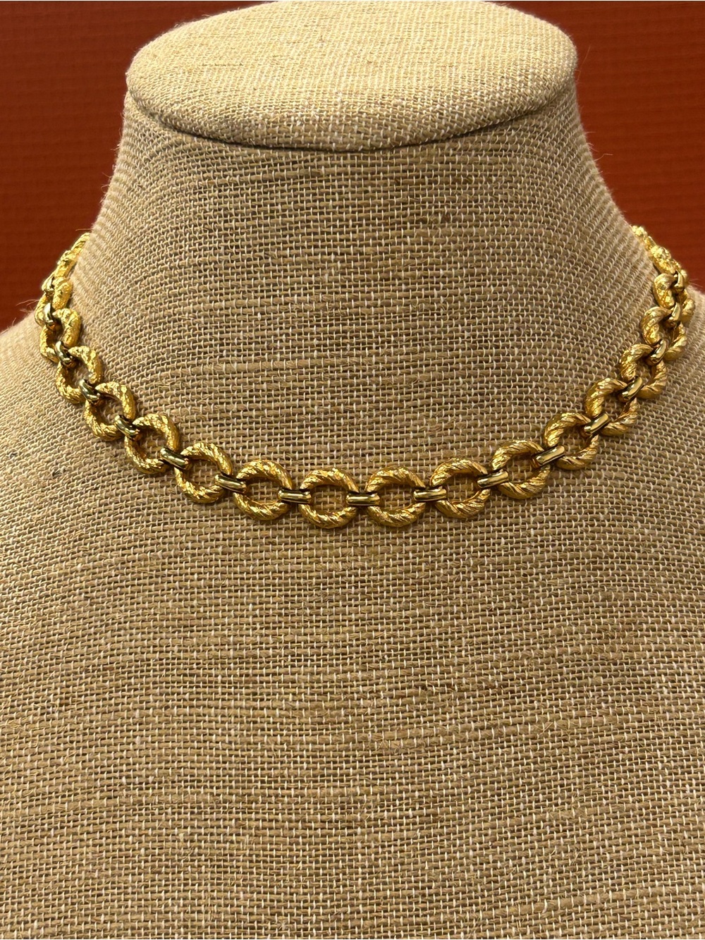 Vintage 1980’s gold plated necklace